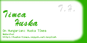 timea huska business card