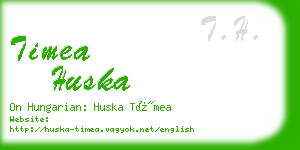 timea huska business card